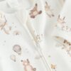 Cream Baby Two Way Zip Fleece Lined Sleepsuit