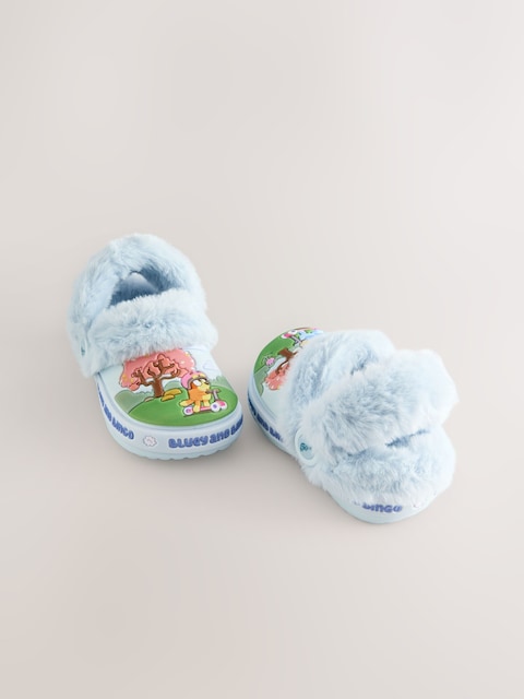 Blue Bluey Cosy Lined Slipper Clogs