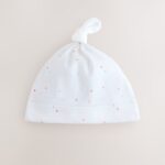 White Baby Tie Top Hats 3 Pack