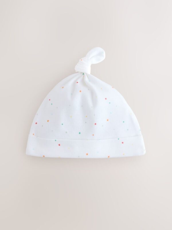White Baby Tie Top Hats 3 Pack