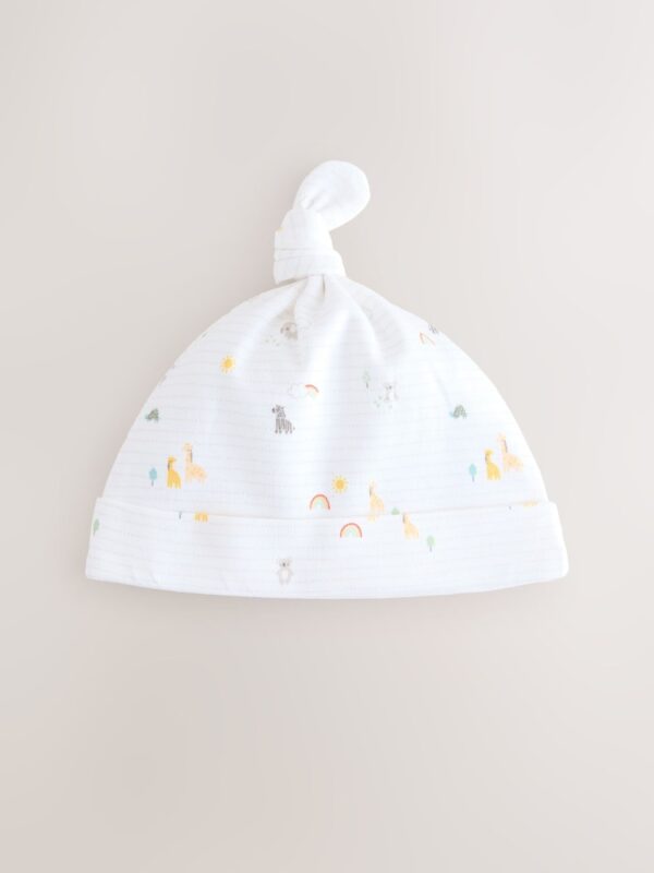 White Baby Tie Top Hats 3 Pack