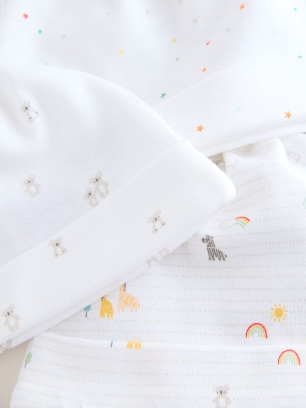 White Baby Tie Top Hats 3 Pack