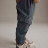 Green/Ecru Stripe Sweatshirt and Utility Joggers 2 Piece Set