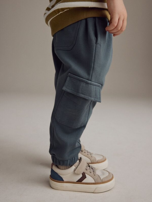Green/Ecru Stripe Sweatshirt and Utility Joggers 2 Piece Set