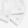 White 100% Cotton Tie Top Baby Hats 3 Pack