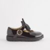 Black Standard Fit (F) Chunky Bow Mary Jane Shoes