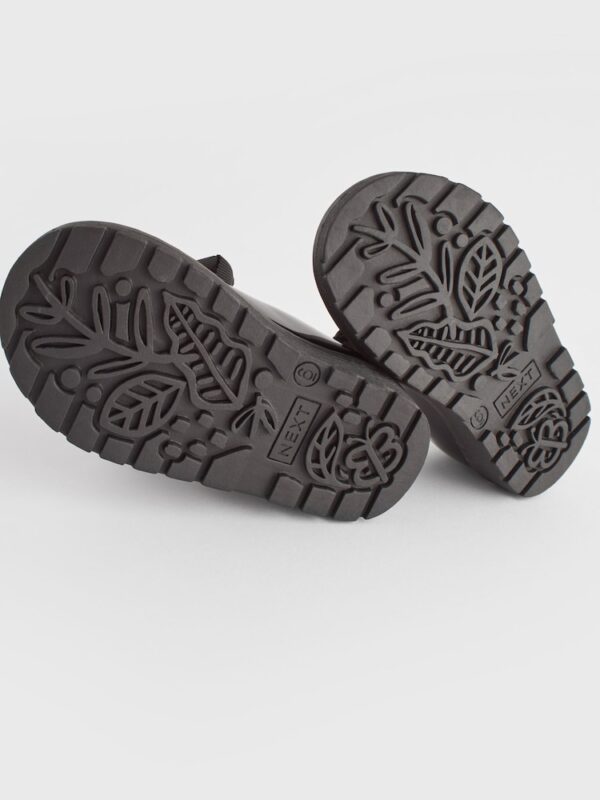 Black Standard Fit (F) Chunky Bow Mary Jane Shoes