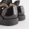 Black Standard Fit (F) Chunky Bow Mary Jane Shoes