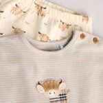 Beige Hamish Baby T Shirt and Legging Set