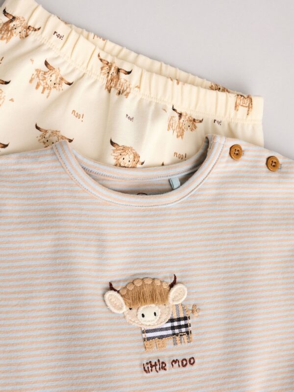 Beige Hamish Baby T Shirt and Legging Set