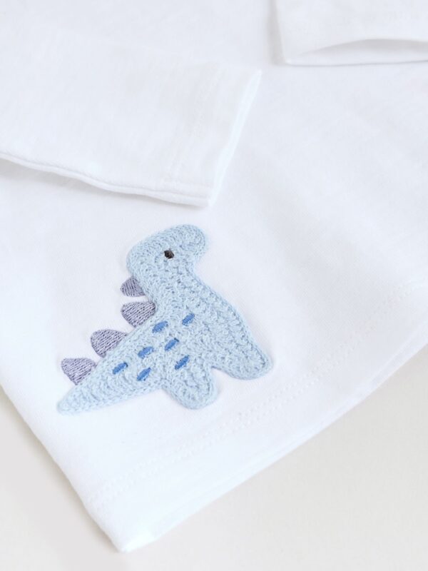 Blue Dino Baby T Shirt and Legging Set