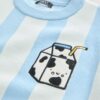 Light Blue Knitted Crew Neck Jumper