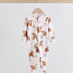 Green Hamish Baby Two Way Zip Sleepsuits 3 Pack