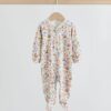 Green Hamish Baby Two Way Zip Sleepsuits 3 Pack