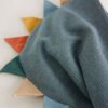Blue Textured Jersey Dino Spikes Hoodie