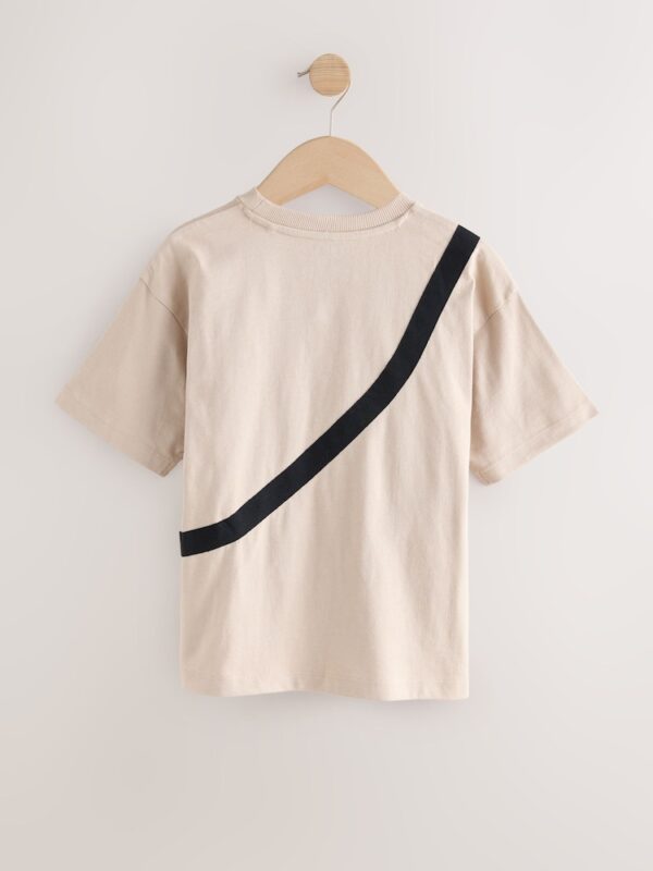Stone/Camo Bag Pocket Short Sleeve T-Shirt