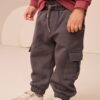 Burgundy Red Sweatshirt and Utility Joggers Set