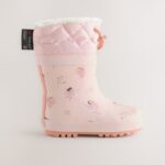 Fairy Pink Thinsulate Lined Cuff Wellies