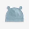 Mid Blue Baby 100% Cotton Beanies 3 Pack