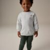 Khaki/Grey Utility Sweatshirt and Super Skinny Joggers Set