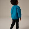 Teal Blue/Black Utility Sweatshirt and Super Skinny Joggers Set