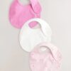 Pink Baby Bibs 3 Pack