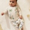 Neutral Safari Baby T Shirt and Legging Set