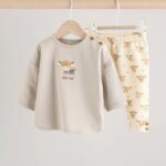 Beige Hamish Baby T Shirt and Legging Set