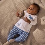 Blue Dino Baby T Shirt and Legging Set