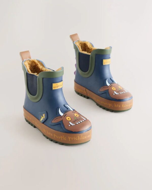 Navy Gruffalo Warm Lined Ankle Wellies