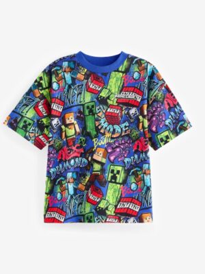 Cobalt Blue Licensed Minecraft T-Shirt