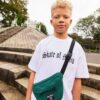 White Skate of Mind Bag Pocket Short Sleeve T-Shirt