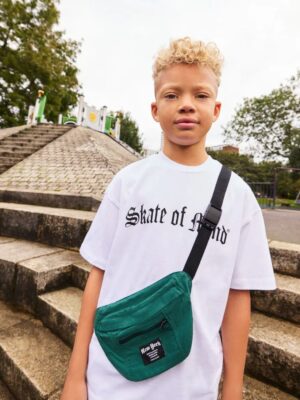 White Skate of Mind Bag Pocket Short Sleeve T-Shirt