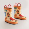Orange Dog Handle Pull On Wellies