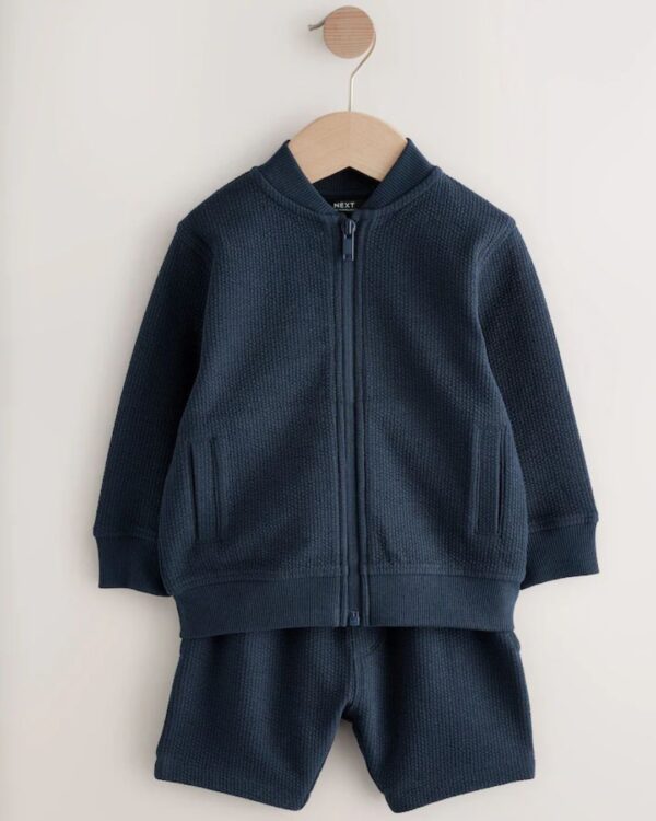 Jersey Bomber Jacket and Shorts Set