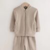 Jersey Bomber Jacket and Shorts Set