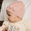 Pink Crochet Knitted Baby Hat