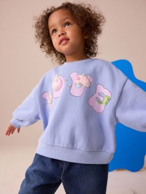 Blue Peppa Pig & Evie Pig Crew Neck Sweatshirt