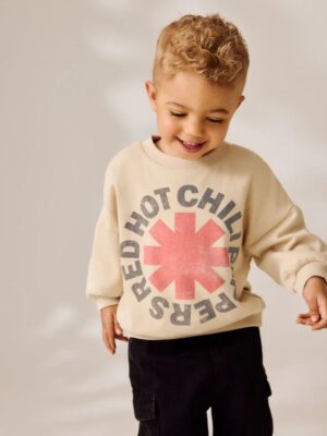 Neutral Red Hot Chili Peppers Crew Sweatshirt