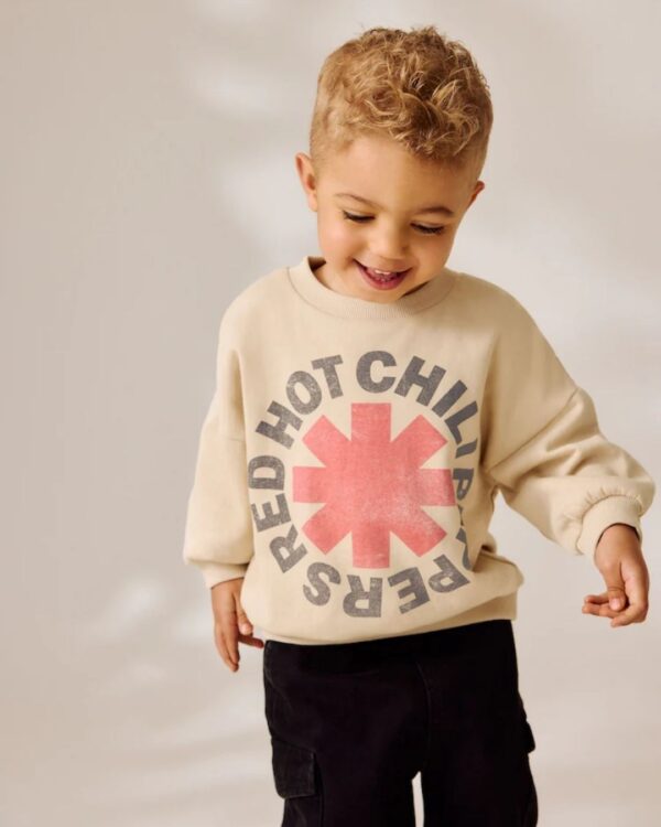 Neutral Red Hot Chili Peppers Crew Sweatshirt