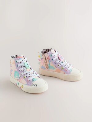 Multi Dinosaur Standard Fit (F) Character High Top Trainers