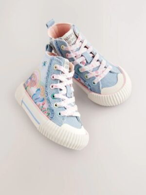 Denim Blue Rainbow Standard Fit (F) High Top