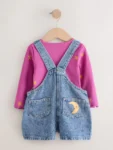 Denim Cosmic Dungarees Set