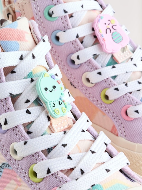 Multi Dinosaur Standard Fit (F) Character High Top Trainers
