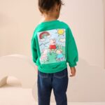 Green Peppa Pig Crew Neck Sweatshirt