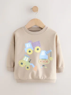 Stone Diggers Printed Crew Neck Sweatshirt