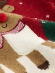 Bright Red Reindeer Knitted Christmas Jumper