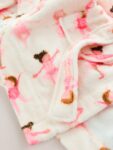 White/Pink Ballerina Fleece Dressing Gown