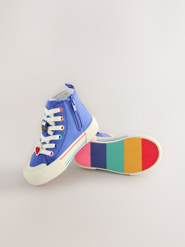 Blue Character Appliqué Standard Fit (F) High Top