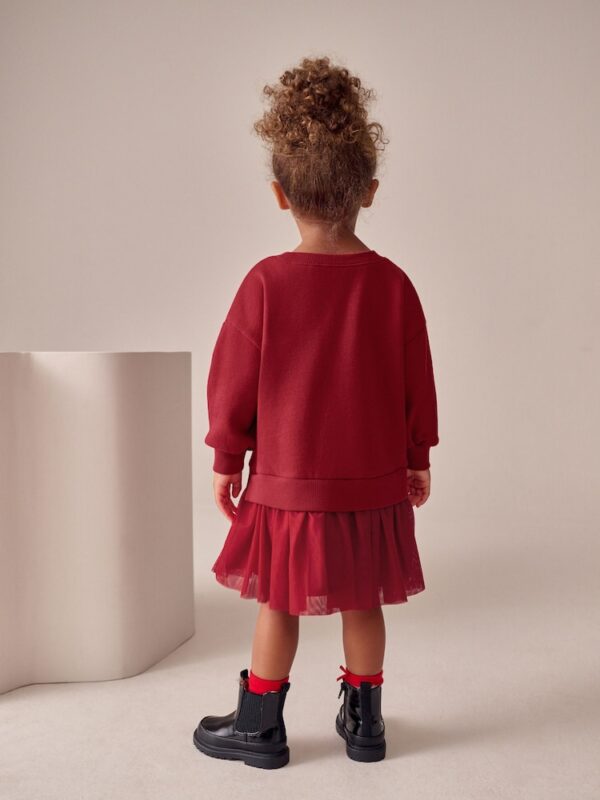 Red Bow Sweat Party Dress